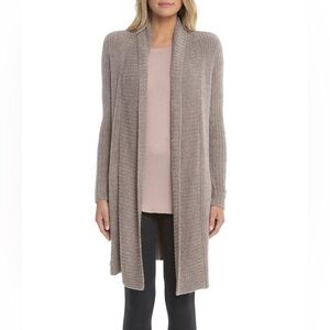 Barefoot Dreams Cozychic Lite Montecito Cardigan Driftwood/Taupe